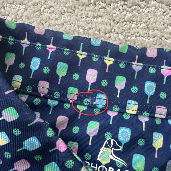 Rhoback The Pickleball Collection Performance Men's Polo Shirt Size Medium EUC - Picture 9 of 9